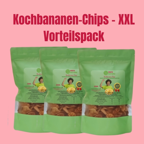 bananenchips Kochbananen-Chips – XXL Vorteilspack